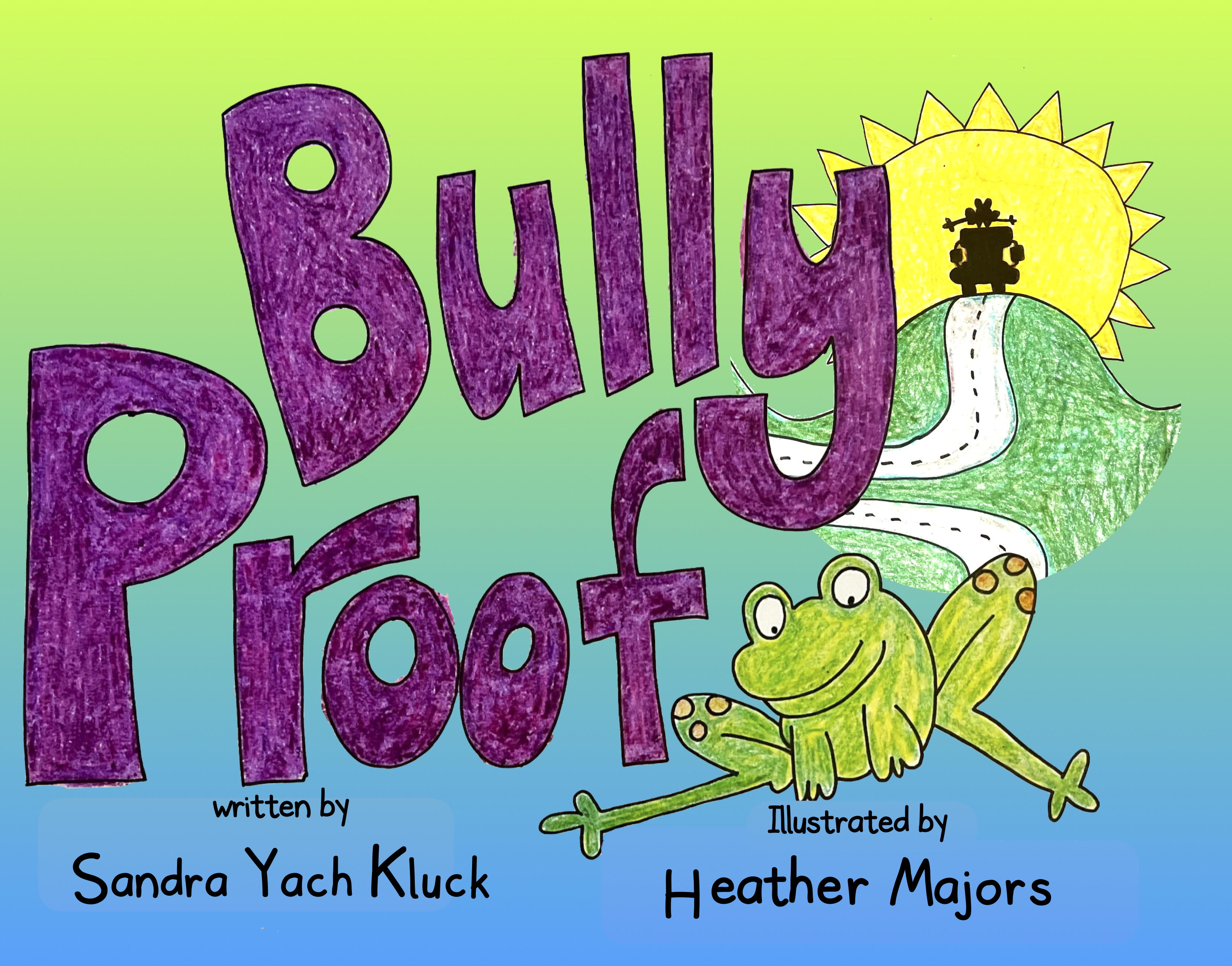 This is the cover of the book Bully Proof. The central image is a frog. This image links to a amazon.com page.